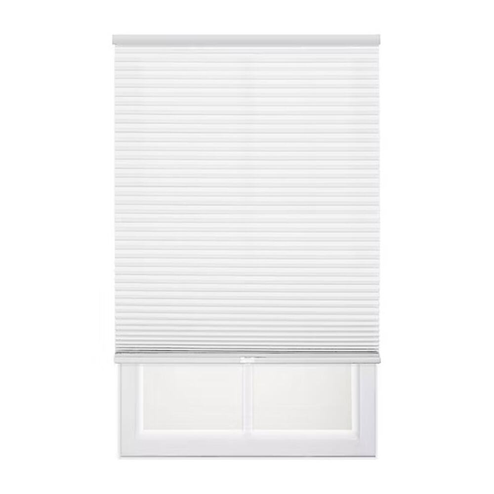 36.25x60 JCPenney Cordless Light Filtering Cellular Shade White